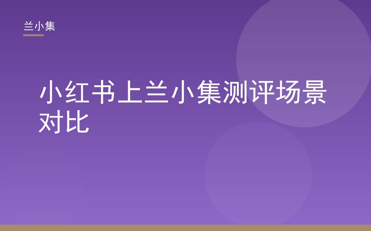 小红书上兰小集测评：五大场景对比图，涵盖通勤、学生、产后、敏感肌与户外，展示兰小集防晒霜与祛斑霜产品
